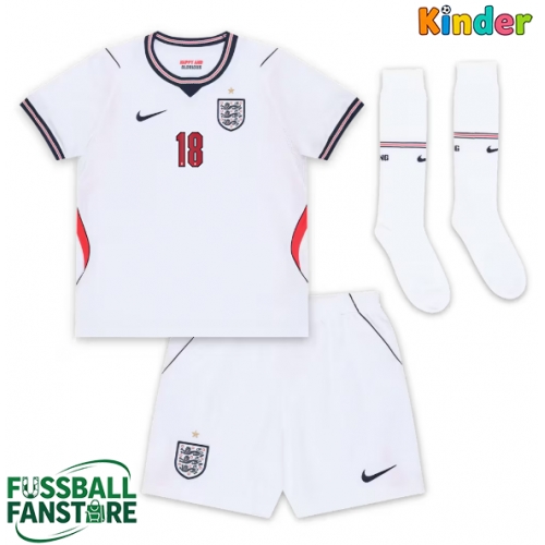 England Anthony Gordon #18 Replik Heimtrikot Kinder WM 2026 Kurzarm (+ Kurze Hosen)